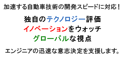 自動車技術の開発スピードに対応